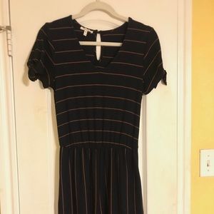 Navy and Burnt Orange Jumpsuit